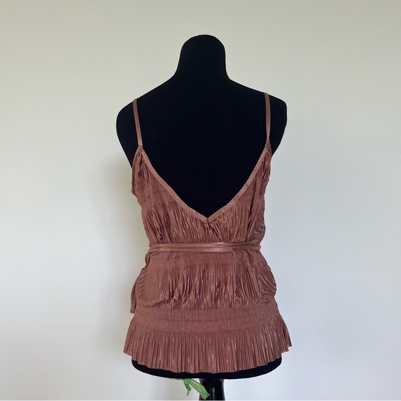 Deadstock Zara pink pleated cami top blouse. NWOT. Size Small. - Picture 8 of 16